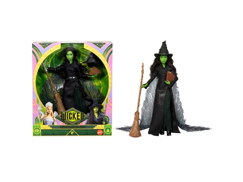 Mattel WICKED DELUXE ELPHABA-MODEDUKKE, Mode dukke, Hunstik, 6 År, Pige, 290 mm, Flerfarvet