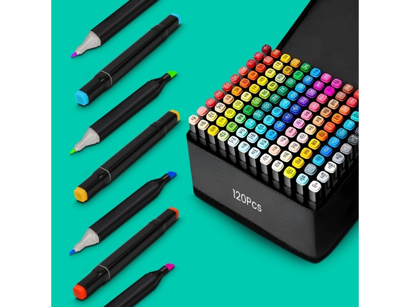 Extralink | Alcohol marker set | felt-tip pens, markers, 120 pieces