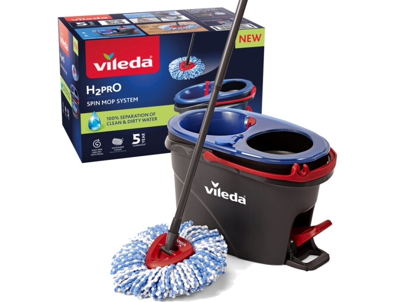 Vileda H2PrO Spin Mop System Dual-Tank System