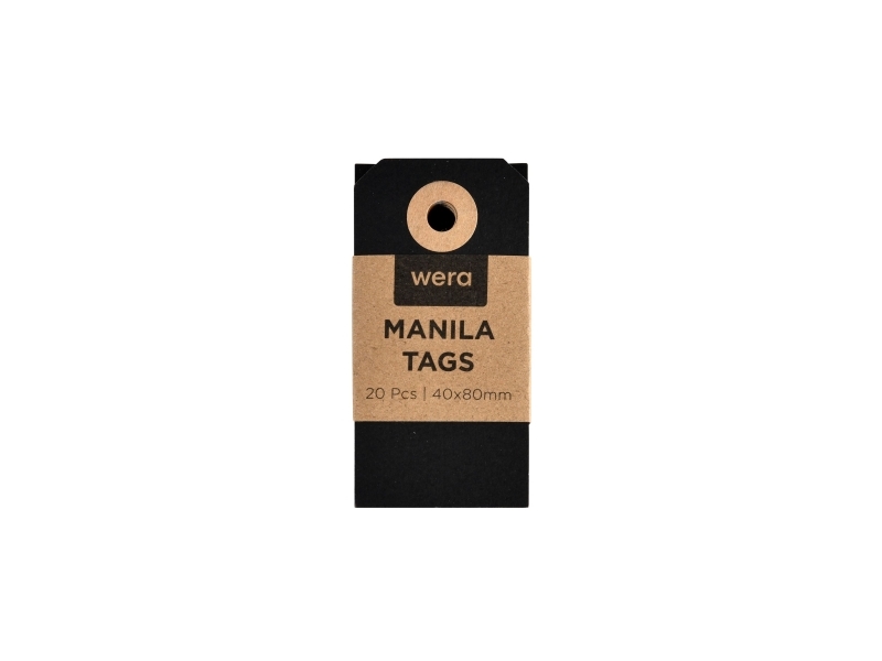 Manila-Anhänger 40X80 Mm 20Er-Pack X 10 Sortiert