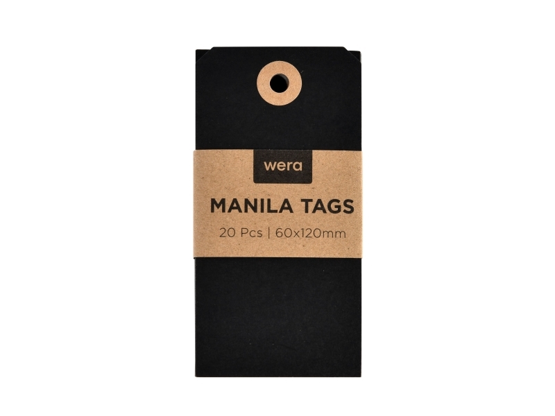 Manila Etiketten 60X120mm 20Er Pack X 10 Schwarz