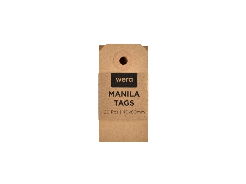 Manila-Anhänger 40X80 Mm 20Er-Pack X 10 Kraft