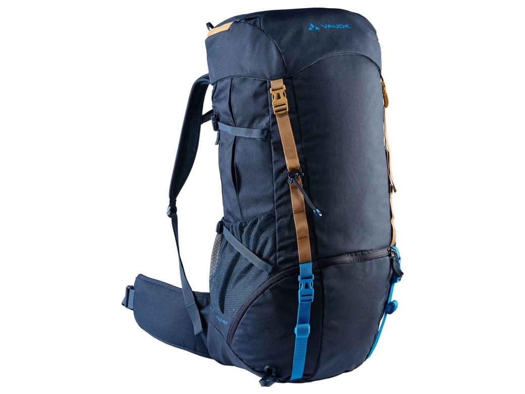 VAUDE Hidalgo 42+8, Sisäkehys, Yläreuna, Patikointi, Patikointi, Pitkälle matkalle, Sininen, Unisex, Polyesteri, Polyuretaani