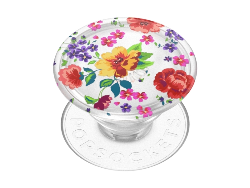Popsockets 807390, Griffigkeit, Mehrfarbig, Transparent, Blumenmuster, Universal, 1 Stück(E), 38,8 Mm