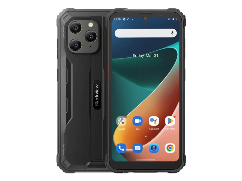 Blackview Bv5300 Pro, 15,5 Cm (6.1"), 4 Gb, 64 Gb, 13 Mp, Android 12, Sort
