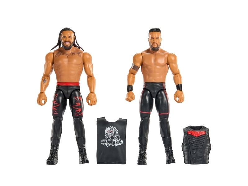 WWE Main Event Showdown Jacob Fatu & Tama Tonga 2-Pack, 6 År, Flerfarvet, Plast, 2 stk