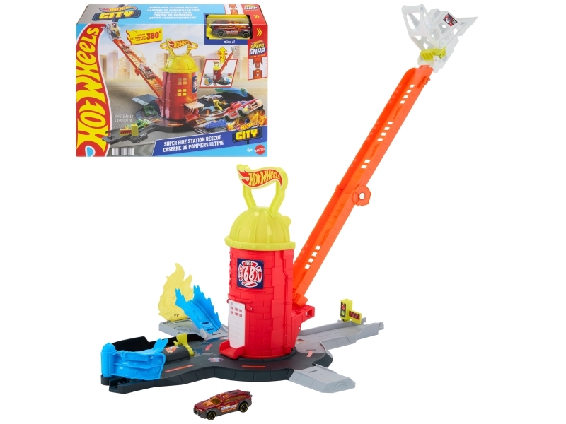 Hot Wheels City Super Fire Station Playset