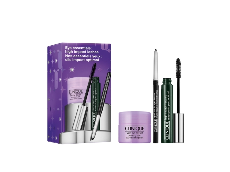 Clinique Eye Essentials: High Impact Lashes Mascara 7Ml + Makeupfjerner 15Ml + Øjenblyant 0,34G