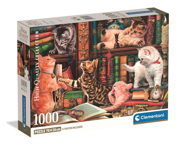 Clementoni Puslespil Hqc Curious Whiskers 2026 - Compact, 1000 Brikker