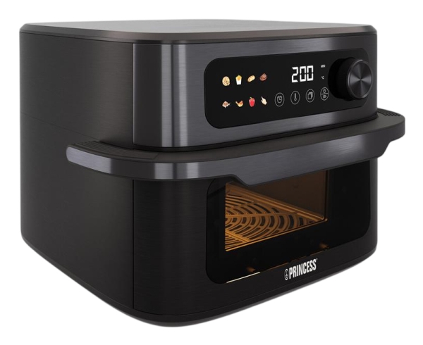Princess 182480, Heißluftfritteuse, 10 L, 200 °C, Einzelbild, Schwarz, Berührung