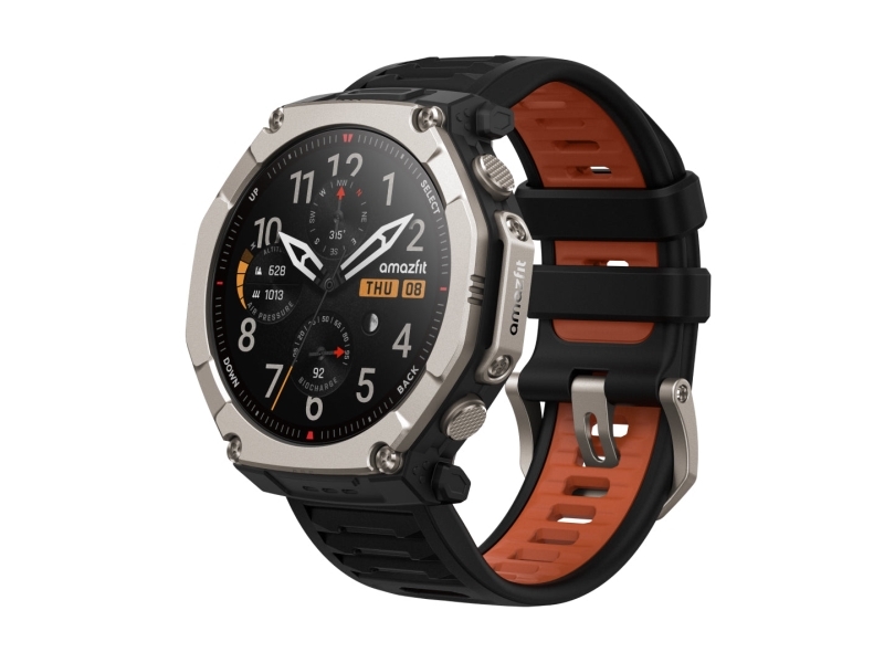 Amazfit T-Rex Ultra 2, 129,5 cm (51), AMOLED, Berøringsskærm, Wi-Fi, GPS (satellit), 89,2 g