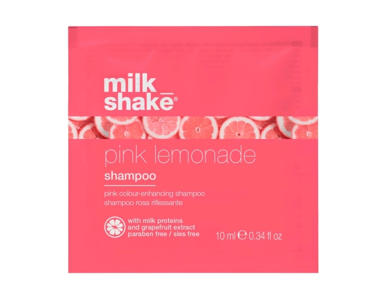 Milk Shake Milk Shake, Pink Lemonade, Milk Proteins, Hair Colour Shampoo, For Blonde Hair, Pink, 10 Ml For Women