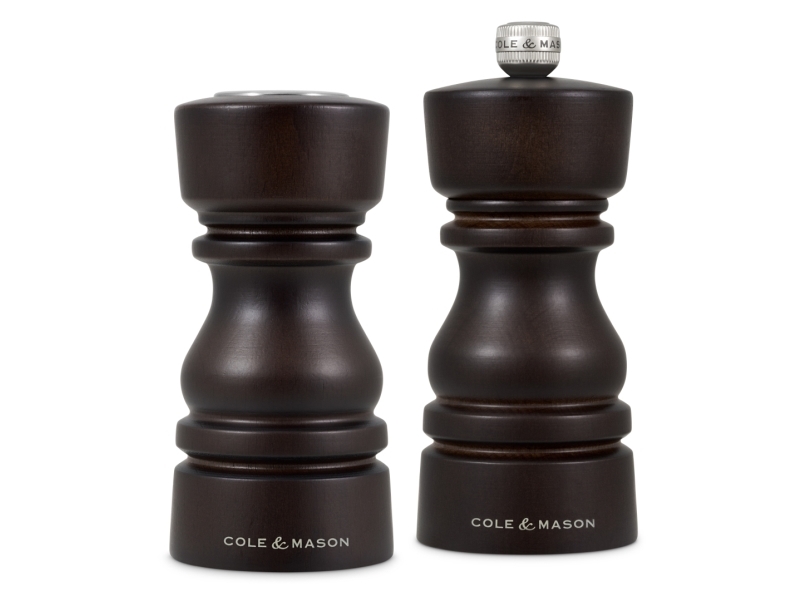 Cole&Mason Cole & Mason London Saltstrø Og Peberkværn, Mørkt Træ 13Cm