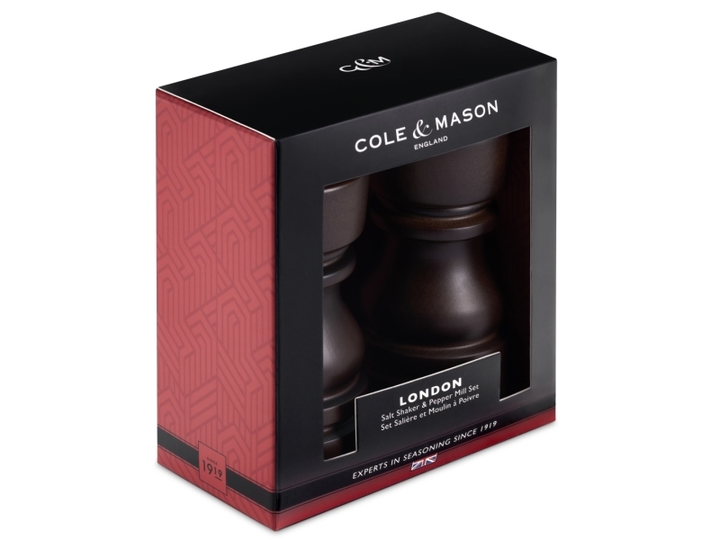 Cole&Mason Cole & Mason London Saltstrø Og Peberkværn, Mørkt Træ 13Cm