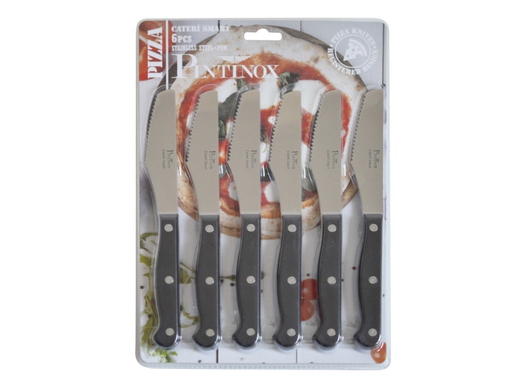 Pintinox Pizza kniv, sæt af 6 stk.