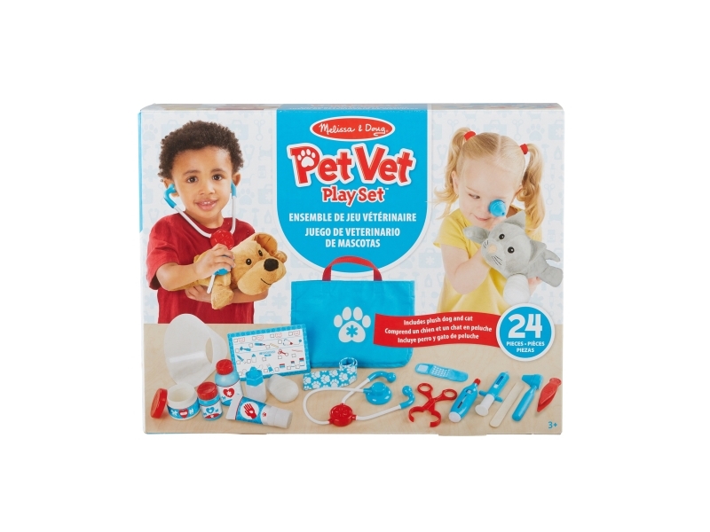 Melissa & Doug Pretend Play Examine and Treat Pet Vet Play Set