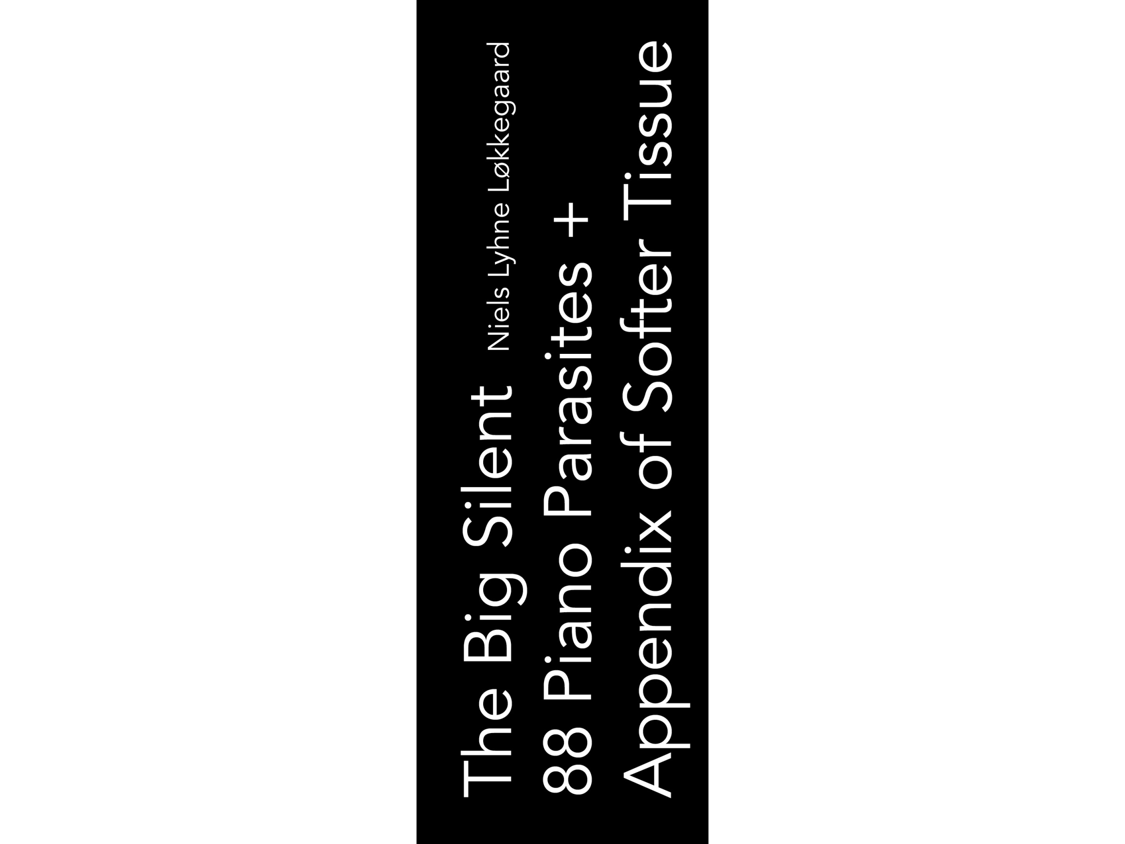 The Big Silent 88 Piano Parasites + Appendix Of Softer Tissue | Niels Lyhne Løkkegaard