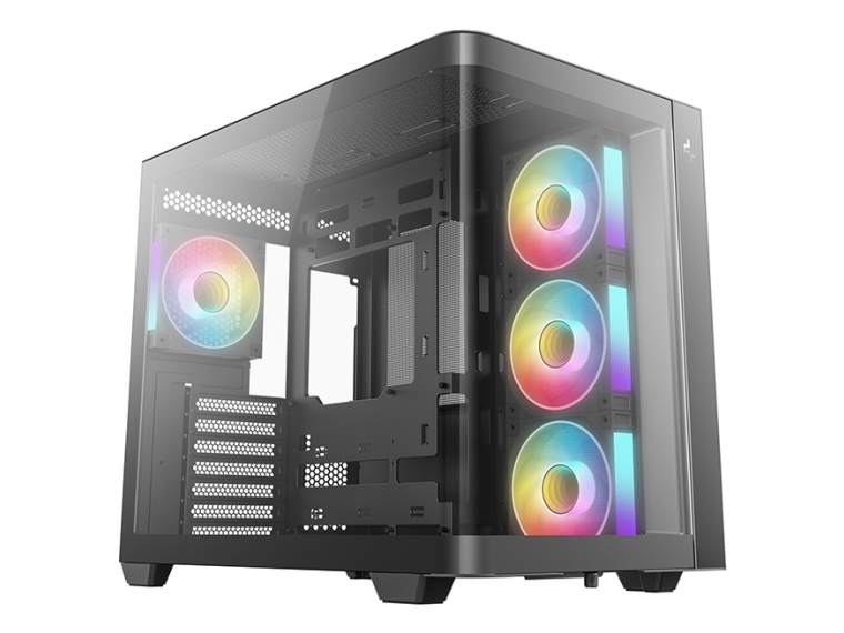 DeepCool CG530U 4F, Torn, PC, Svart, ATX, ITX, micro ATX, Akrylnitrilbutadienstyren, SPCC, Härdat glas, 16 cm | Datorkomponenter - Datorchassin & Tilbeör - Miditower | GameStuff