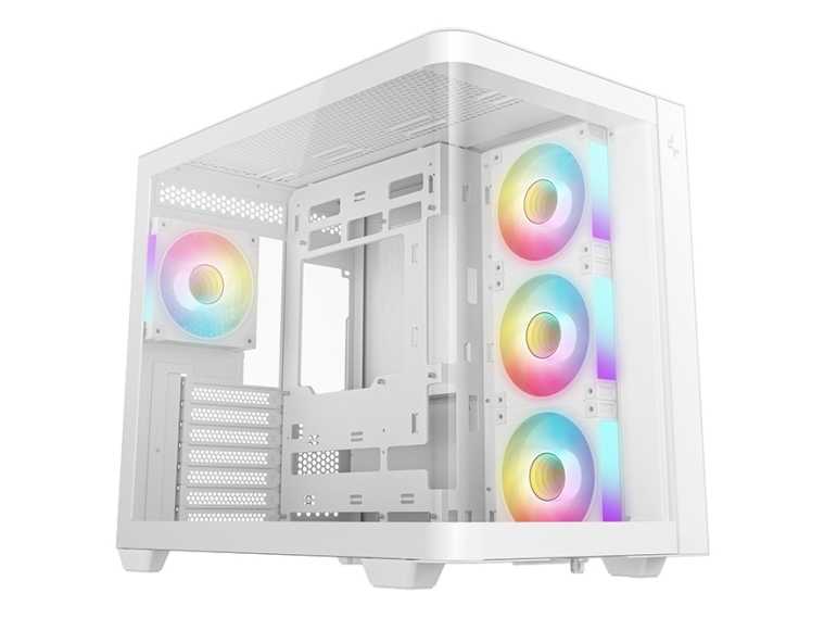 DeepCool CG530U 4F, Torn, PC, Vit, ATX, ITX, micro ATX, Akrylnitril Butadien Styren, SPCC, Härdat Glas, 16 cm | Datorkomponenter - Datorchassin & Tilbeör - Alla Datorchassin | GameStuff