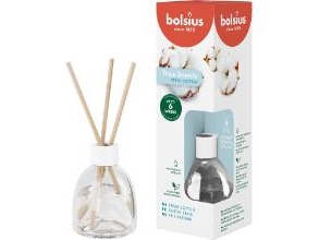 Diffuser Bolsius Frisk Bomuld 60Ml Med Duftepinde,6 Stk/Krt