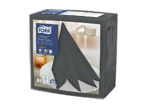 Serviette Tork Linstyle 39X39cm Anthrazitgrau, 14 Stck. X 50 Stck./Karton