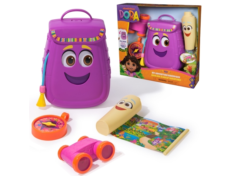 Dora, My Adventure Backpack, With Explorer Accessories‚ A Retractable Map, Toy Binoculars & Compass, Kids Toys For Girls & Boys Ages 3 And Up, Action