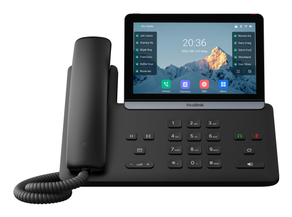 Yealink -Sip-T87w, Ip Telefon, Sort, Kabelforbundet Og Trådløst Håndsæt, Skrivebord, 1000 Entries, Knapper