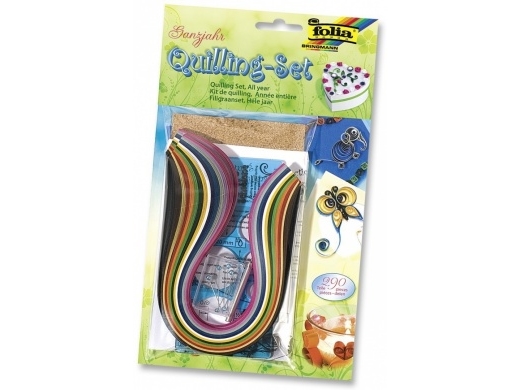 Folia 12819, Children''s Quilling Set, Flerfarvet, 290 Stk
