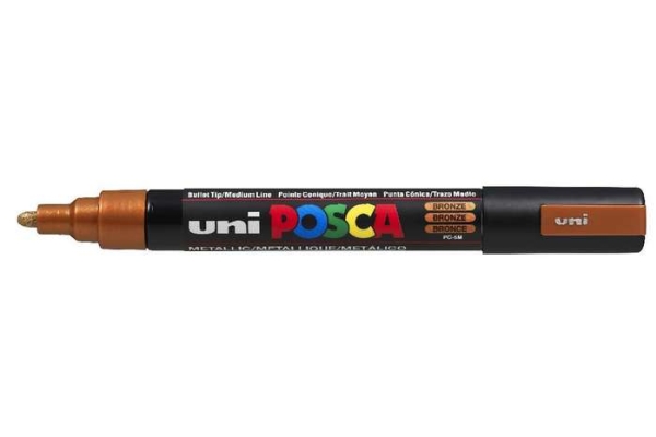 Posca Uni Pc-5M, 1 Stk, Bronze, Projektilspids, Sort, Bronze, Mellem, 1,8 Mm