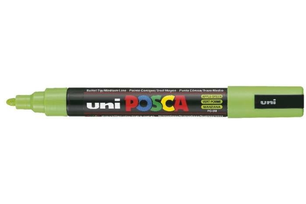 Posca Uni Pc-5M, 1 Stück(E), Grün, Rundspitze, Schwarz, Grün, Medium, 1,8 Mm