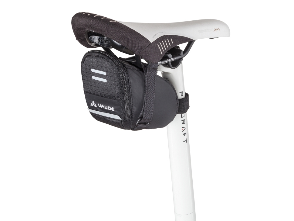 Vaude Race Light L, Sadel, Cykeltaske, Stof, Polyamid, Polyurethan, Sort, 0,6 L, 100 Mm