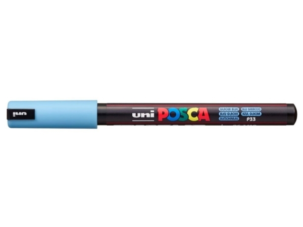 POSCA PC-1MR, 1 styck, Blå, Fibre tip, Svart, Blå, Fin/Ultrafin, 0,7 mm | Skrivredskap - Märkpennor - Övriga | GameStuff