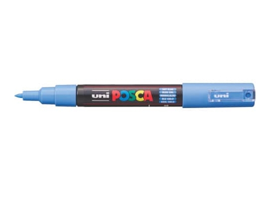 POSCA PC-1MC, Blå, Multifärg, Sky Blue, 1 färger, Extra Fin, Vattenbaserat bläck | Skrivredskap - Märkpennor - Övriga | GameStuff
