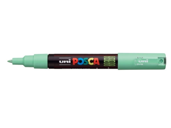 Posca Pc-1Mc Hellgrün, Hellgrün, Mehrfarbig, 1 Farben, Extrafein, Tinte Auf Wasserbasis, Rundspitze