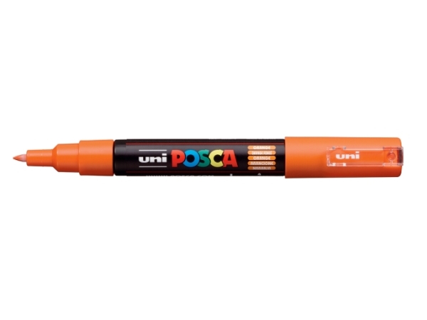Posca Pc-1Mc Orange, Orange, Mehrfarbig, 1 Farben, Extrafein, Tinte Auf Wasserbasis, Rundspitze