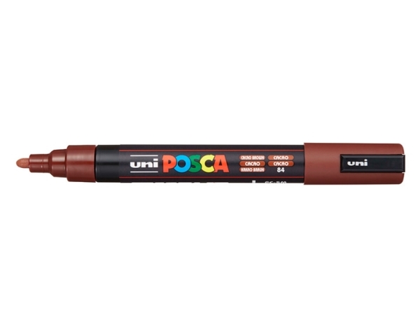 POSCA PC-5M, Brun, Multifärg, Cacao, 1 färger, Medium, Vattenbaserat bläck | Skrivredskap - Märkpennor - Övriga | GameStuff