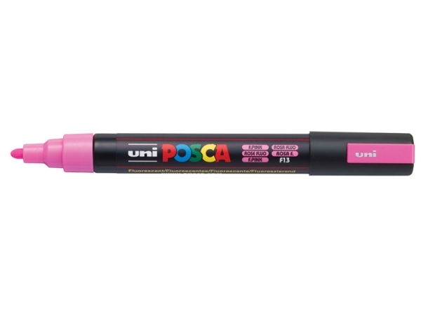 Posca Pc-5M, Lyserød, Flerfarvet, Fluorescent Pink, 1 Farver, Mellem, Vandbaseret Blæk