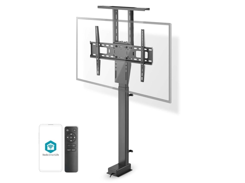 Nedis Tvsm5840bk, 94 Cm (37"), 2,03 M (80"), 200 X 200 Mm, 600 X 400 Mm, Stål, Sort