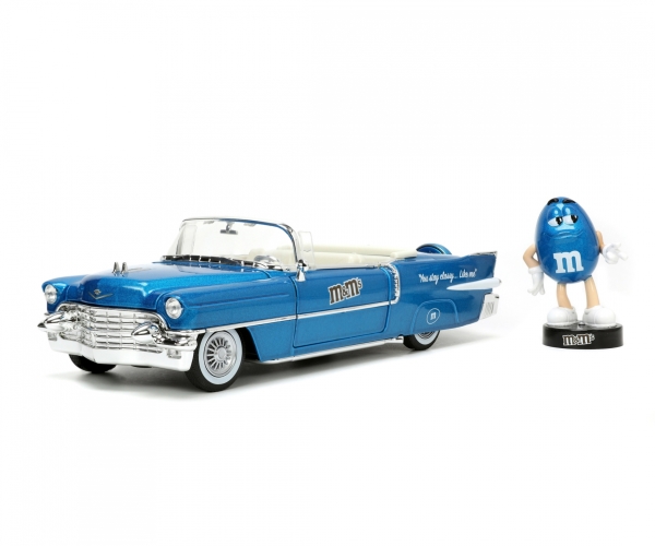 Jada Toys M&Ms Blue & 1956 Cadillac Eldorado 1:24, Bil, 13 År, Metal, Blå