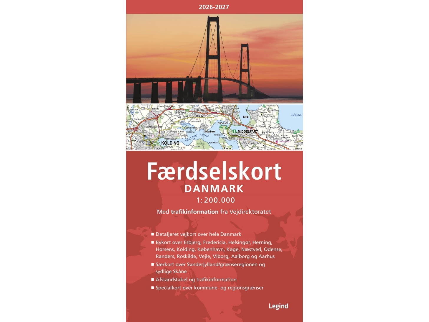 Færdselskort Danmark 2026-2027 |