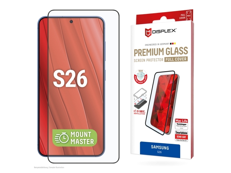 Displex 02230, Samsung, Galaxy S26, Stødbestandig, Støvresistent, Slagbestandig, Ridseresistent, Stødresistent, Transparent, 1 Stk