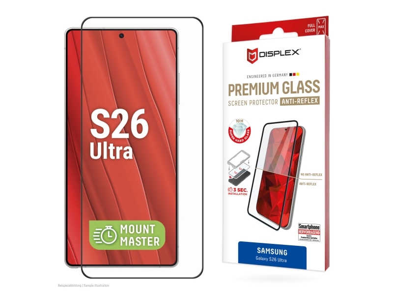 Displex 02232, Samsung, Galaxy S26+, Stødbestandig, Støvresistent, Slagbestandig, Ridseresistent, Stødresistent, Transparent, 1 Stk