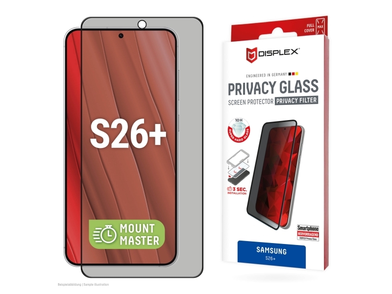 Displex 02234, Samsung, Galaxy S26+, Stødbestandig, Støvresistent, Slagbestandig, Ridseresistent, Stødresistent, 1 Stk
