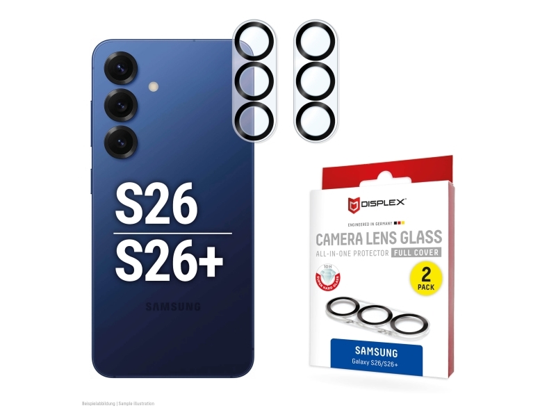 Displex 02241, Samsung, Galaxy S26/S26+, Støvresistent, Slagbestandig, Ridseresistent, Transparent, 2 Stk