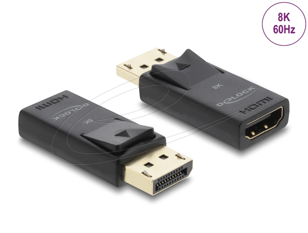 Delock Active Displayport 1.4 To Hdmi Adapter 8K With Hdr Function, 1 Stk
