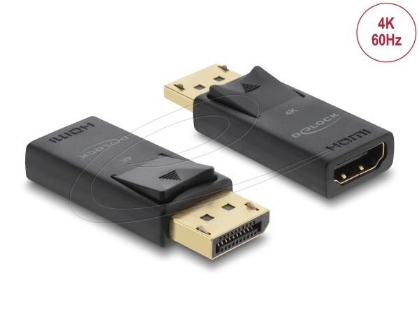 Delock Active Displayport 1.2 To Hdmi Adapter 4K With Hdr Function, 1 Stk