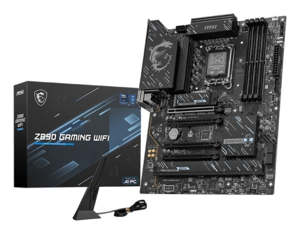 Msi Z890 Gaming Wifi - Bundkort - Usb 3.2 Gen 1 - Onboard Grafik (Cpu Påkrævet) - Hd Audio (8-Kanaler)