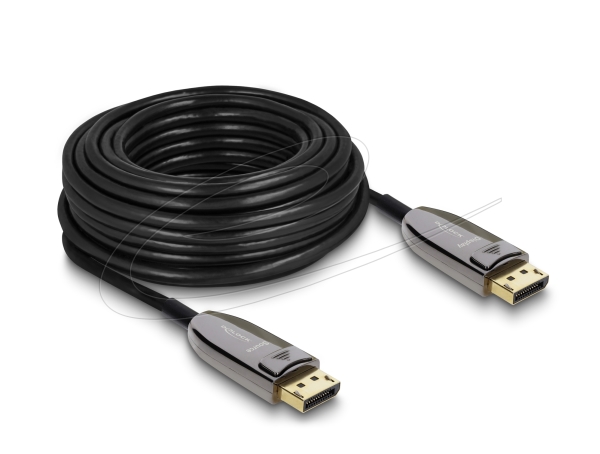 Delock Active Optical Cable Displayport 2.1 8K 60 Hz 40 Gbps 15 M, 1 Stk