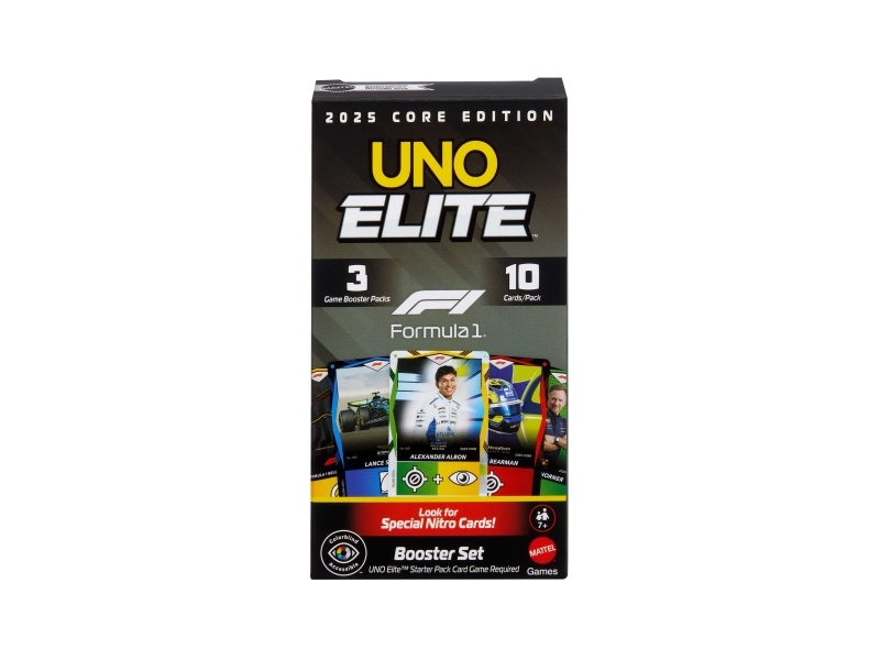 Games UNO Elite Formula 1 2025 Core Edition Booster Set, 7 År | Leksaker - Spel | GameStuff