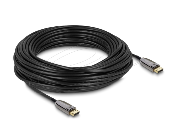 Delock Aktives Optisches Kabel Displayport 2.1 8K 60 Hz 40 Gbps 25 M, 1 Stk